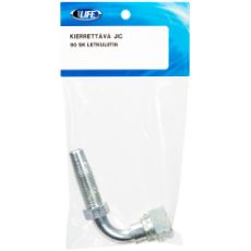 Skruebar Jic 9/16-1/4 skruekobling i 90 grader for sikker montering.