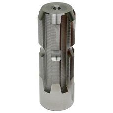 Kompakt splineaksel 1 3/8-6, 100 mm, til effektiv kraftoverførsel.