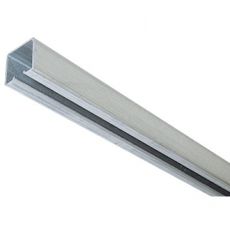 Skydedørsskinne i zinket metal, 5 meter lang, ideel til garageporte.