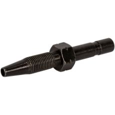 Udskiftelig rørstuts rak, 6 mm, for effektiv og sikker rørtilkobling.