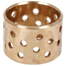 Glideleje 25X28X20 mm af rødt metal, perforeret for øget ventilation.