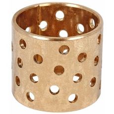 Perforeret glideleje 25X28X25 mm af rødt metal til effektiv smøring.