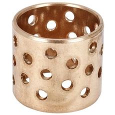 Perforeret glideleje i rødmetall, dimensioner 30X34X30mm, perfekt til maskindele.