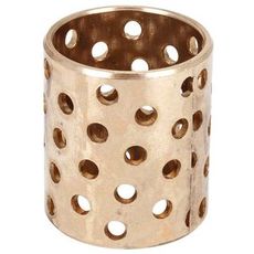 Rødmetall glideleje 30X34X40mm, perforeret for optimal smøring og ydeevne.