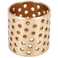 Glideleje i rødmetall, 45X50X50mm, perforeret for optimale arbejdsforhold.