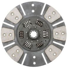 Lamelplade 280 mm C-6 med fjedret center og 10 tænder, perfekt til traktorer.