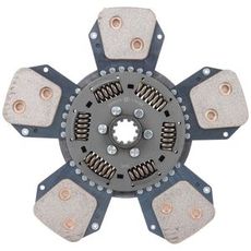 327 mm lamelskive C-5 med fjedret center og 10 tænder, holdbar og effektiv.