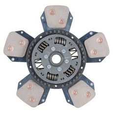 Lamelskive C-5, 330mm, fjedret med splinehul, 21 tænder, perfekt til traktorer.