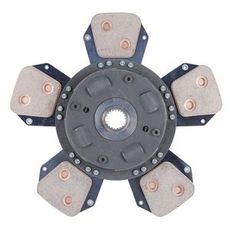 Lamelskive 327 mm C-5, fjedret center med 21 tænder, for høj effektivitet.