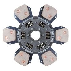 Lamelskive C-6, 350mm, fjederet center, 18 tænder, til heavy-duty brug.