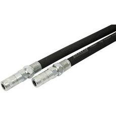 Fedtpresseslange af gummi, 500mm lang, ideel til smøring af maskiner og udstyr.