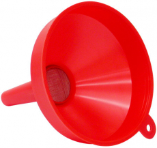 En tragt med 160 mm si, der sikrer ren og enkel væsketilførsel.