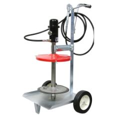 Kraftfuld trykluftdrevet fedtpumpe, 50Kg kapacitet til store industrielle smøringer.