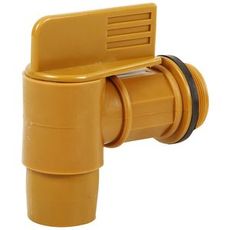 Plasttromlekran 2", let og holdbar, perfekt til væskehåndtering.