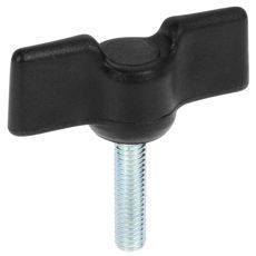 M6x20 vingeskrue med 47mm diameter, 2 stykker, perfekt til reparationer.