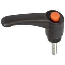 Justerbart plasthåndtag M5x20 mm, perfekt til små justeringer og byggeprojekter.