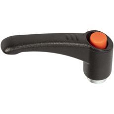 Justerbart håndtag i metal, størrelse M10x78 mm, perfekt til sikre greb og justering.