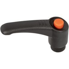 Justerbart håndtag i plast, størrelse M10x80 mm, ideelt til lette justeringer.