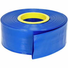Aftapningsslange Flat Ø 32 mm PVC 4 bar Blå 25 m
