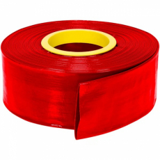 Aftapningsslange Flat HD Ø 102 mm PVC 8 bar Rød