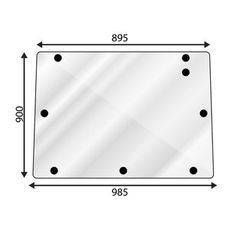Mørk bagrude til MF 3000 Serie, giver et stilrent udseende og beskyttelse mod solen og indkig.