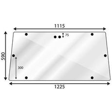 Bagrude til MF 300 Serie Hi-Line, designet til optimal synlighed og holdbarhed i barske miljøer.