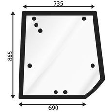 Øvre bagrude til MF 6100-8100 Serie, perfekt tilpasset til din maskine for sikker kørsel.