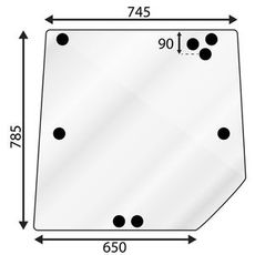 Øvre bagrude for Mf 4000 Serie, perfekt pasform for sikkerhed og udsyn.