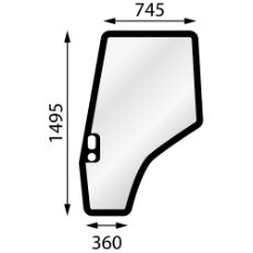 Dørrude Mf Høj til traktor 4200 4300, perfekt pasform og holdbarhed.