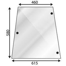 Siderude til Massey Ferguson 300 Serie, venstre højdel, holdbar og pålidelig.