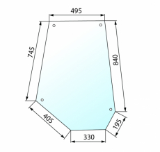 Dørrude for MF 600-Serie, perfekte pasform og langvarig kvalitet.