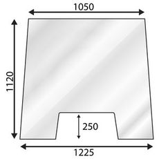 Forrude til MF 3000-serie, giver klar udsigt og langvarig holdbarhed.