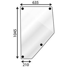 Dørglas MF til både Venstre og Højre i 3000-serien, robust konstruktion.