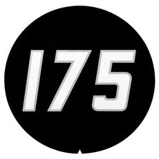 Side decal rund til MF175, vigtigt for maskinens æstetik.