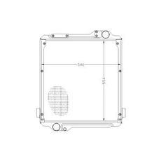 Køler Mf 3808158M3, udviklet til at levere høj kølepræstation til din traktor.
