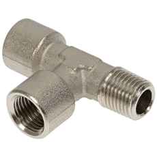 Messing T-samling 1/2 tomme til fleksibel forbindelse.