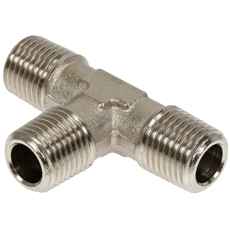 T-Kobling 1/4 Udv af messing, velegnet til mange applikationer.