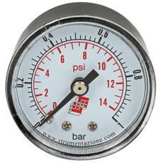 Lille M40 trykmåler til præcis aflæsning i 0-1 Bar interval.