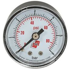 M40 trykmåler til 0-6 Bar interval, perfekt til mellemtryk.