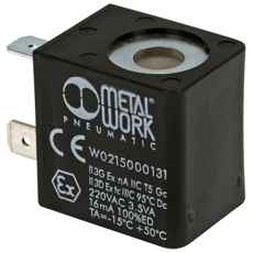 220V solenoid, kompakte mål til brug i landbrug og industri.