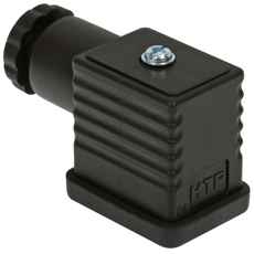 Kraftfuld 22-polet standardstik i sort til et bredt anvendelsesområde.