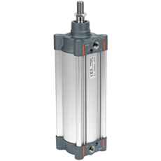 Pneumatisk cylinder 100x200mm, optimeret til kraftfulde hydrauliske systemer.