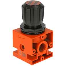 Pneumatisk regulator 1/2 med trykindstilling 0-12Bar, ideel til effektiv styring.