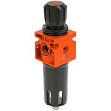 Effektiv 3/8 filterregulator 4Mic 0-12Bar fra New Deal.