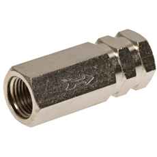 Tilbageslagsventil med 1/8" diameter og G 1/4" gevind for sikker drift.