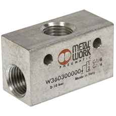 Shuttleventil 1/4, kompakt og effektiv til forskellige systemløsninger.