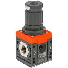 Pneumatisk regulator 1/4 Sy1 med interval 0-12Bar, perfekt til industriel anvendelse.