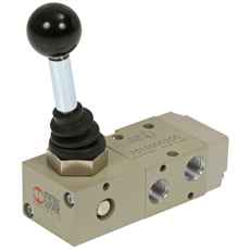 Kompakt ventil 3/2 1/8 med 90 graders levering for præcist flow.