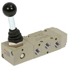 Mekanisk ventil 5/2 1/8, ideal til smidige flowjusteringer.