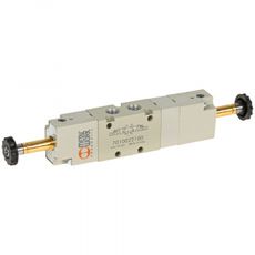 Kompakt 5/3 monostabil ventil 1/8 til effektiv styring af væsketilførsel.